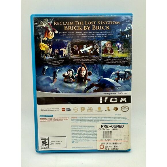 LEGO The Hobbit‎ Nintendo Wii U 2014 Complete Game Case And Manual - Picture 2 of 3
